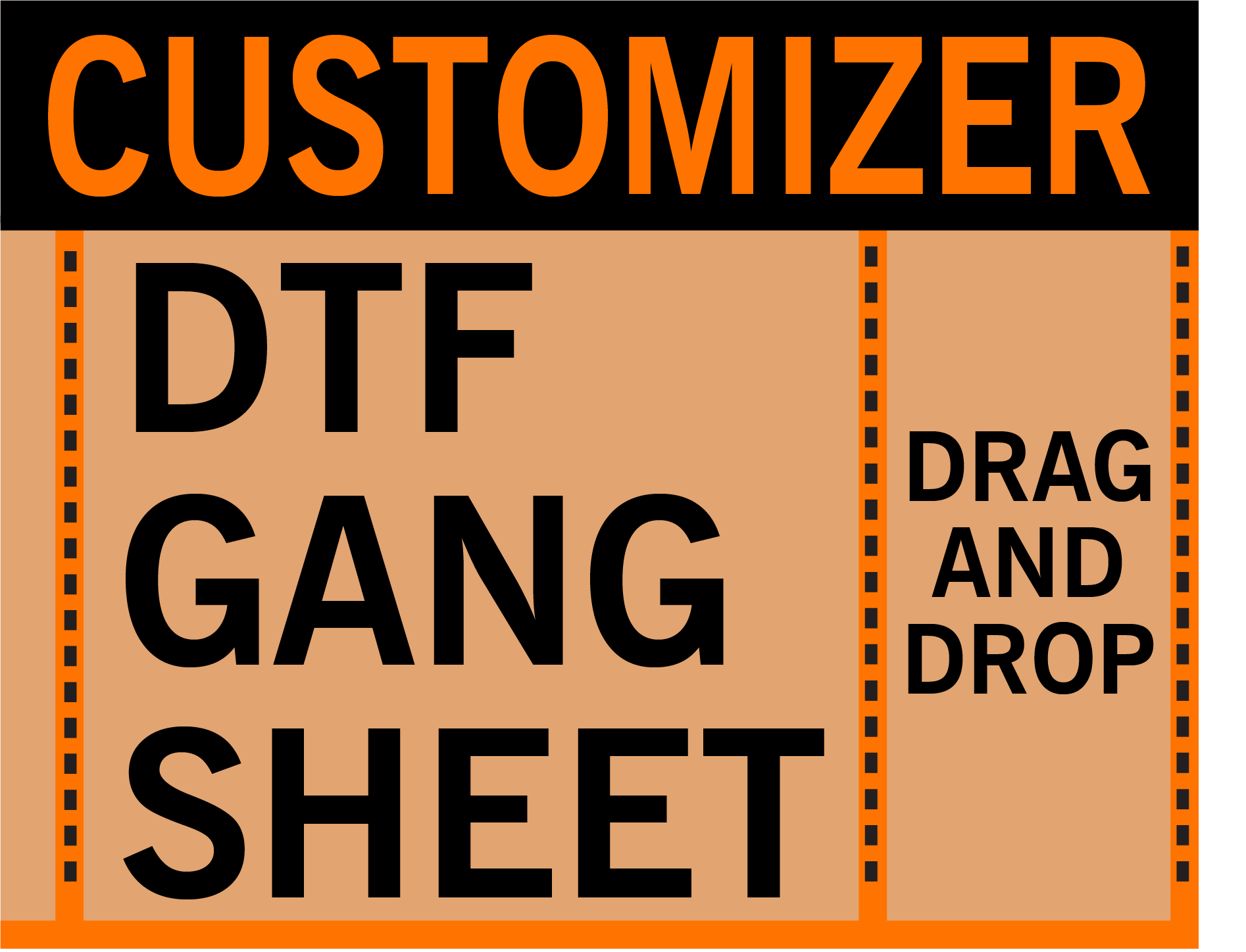 DTF Gang Sheet Builder For Image Arrangement UploadDTF