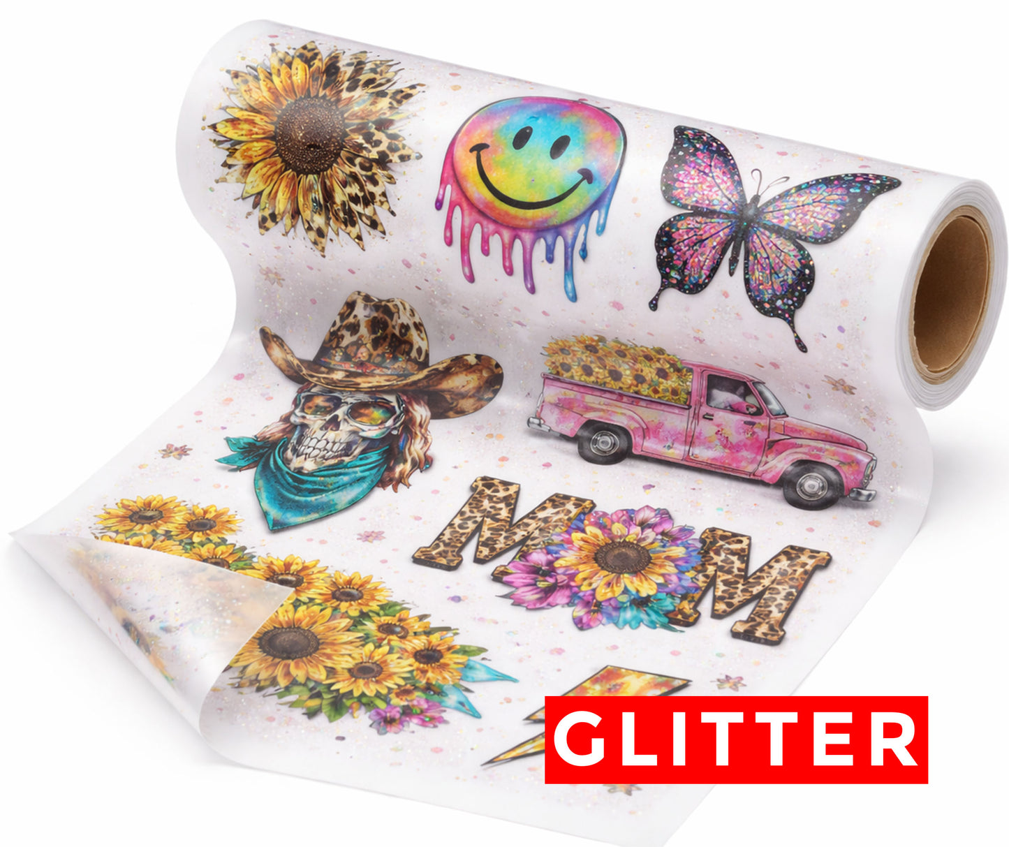 Glitter DTF Direct To Film Drag and drop gang sheet builder