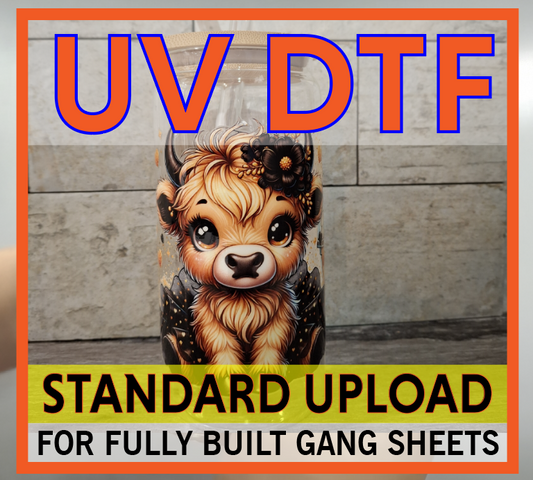 UV DTF GANG ROLL - Standard Upload - For Fully Designed Layout Sheets