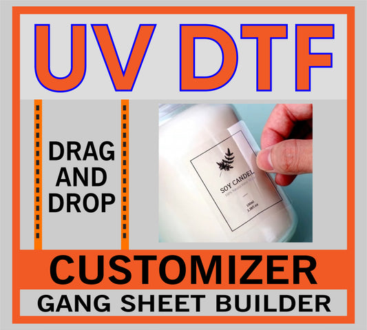 UV DTF Gang Sheet Builder Drag and Drop Customizer