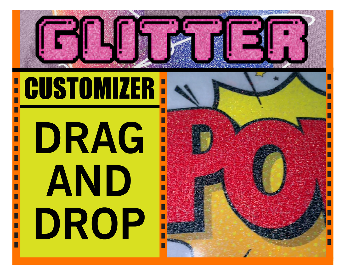 DTF Glitter Gang Sheet Builder For Image Arrangement