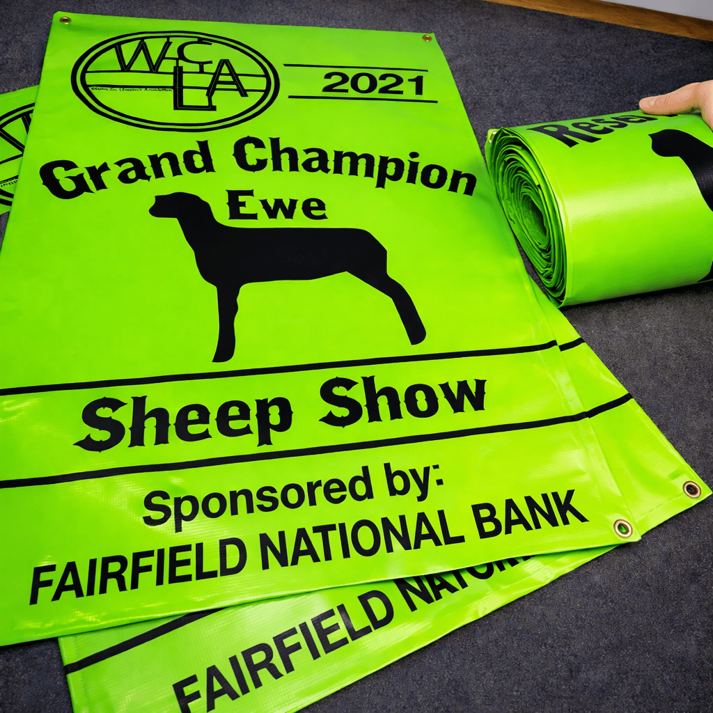 Custom outdoor vinyl banner printed full color standard upload - UploadDTF