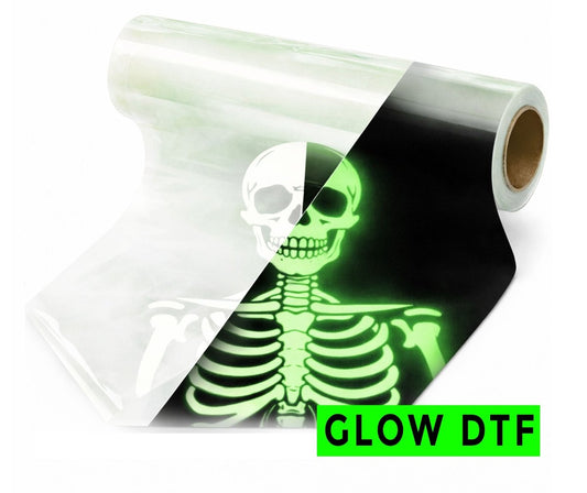 Glow in the dark DTF transfers standard upload gang sheet ready to press - UploadDTF