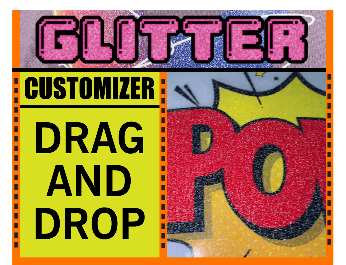 Glitter DTF film membrane cold peel sparkle heat transfer gang sheet - UploadDTF