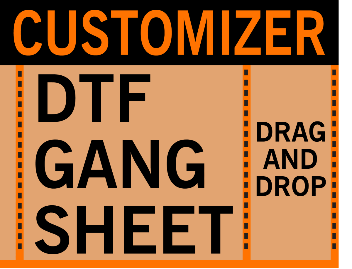 DTF gang sheet builder upload individual images arrange custom transfers online - UploadDTF