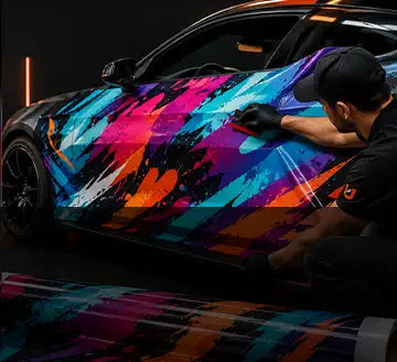 Custom Printed Vehicle Wrap Vinyl - UploadDTF